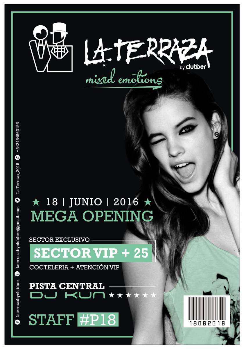 LaTerrazaArg's tweet photo. ¡TE PRESENTAMOS NUESTRA #GRAFICA! 💯👌
/// #VuelveLaTerraza #MixedEmotions #MegaOpening ~ 18Junio2016 💣📣🎉 https://t.co/MPGtanPmTb