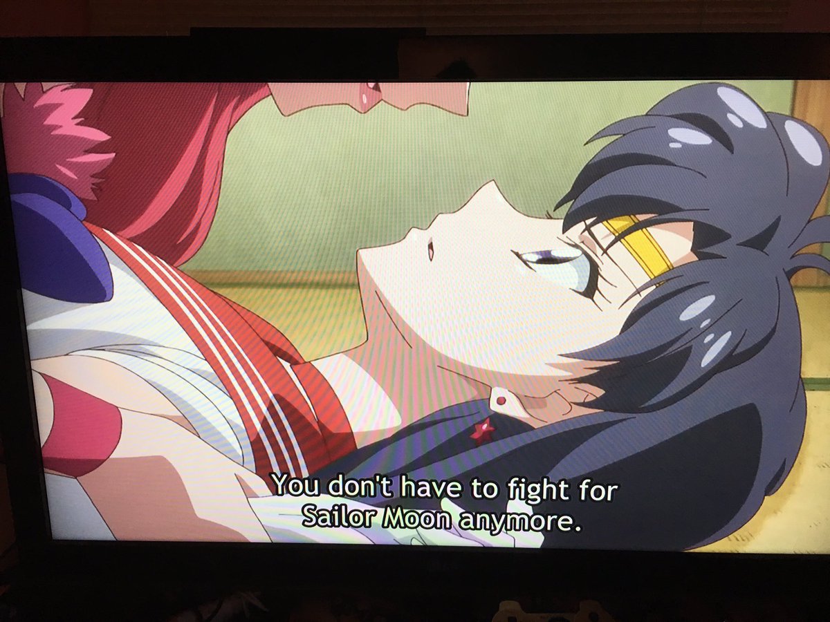 Ochan30's tweet photo. Yes Sailor Mars, succumb to the power of Yuri! It compels you. #SailorMoonCrystal #SailorMoon @moonkittynet https://t.co/DuB98Znkwt