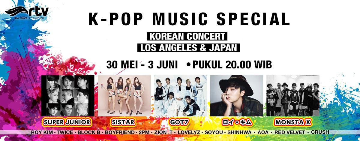 langitRTV's tweet photo. Malam ini hadir kembali K-POP MUSIC SPESIAL "Korean Concert Los Angeles" pkl 20.00 WIB #KoreanConcertRTV https://t.co/BfMCbZj8kA