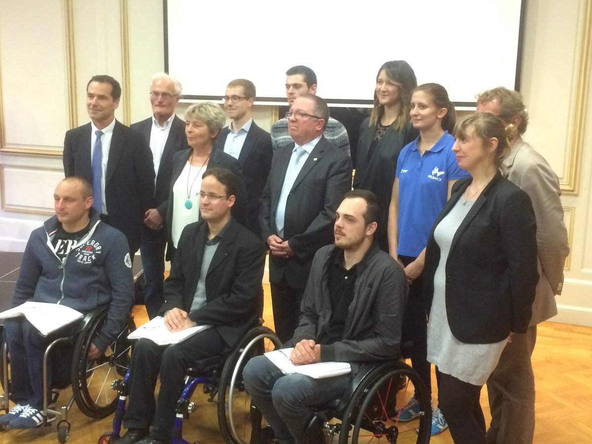 Présentation des athlètes pour Rio au Conseil Régional de Bou/F : Aurelie Boxberger, Antonin Boyer, Margaux NICOLLIN