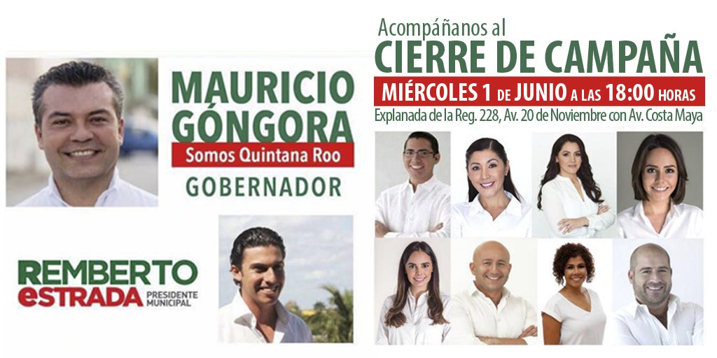 CandyAyuso's tweet photo. Acompáñanos a este gran cierre de campaña ¡¡Estamos a unos días de la victoria de Benito Juárez y de Quintana Roo!! https://t.co/ifrOwsbcfJ