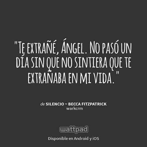 No paso un día sin que no sienta que te extraño en mi vida. 
Un RT. 
#FreeRol #PatchCipriano #HushHushsaga
