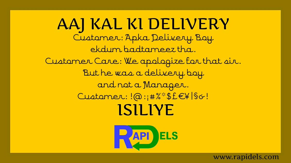 RapiDels_IN's tweet photo. #GroomedDeliveryBoys #NeverLate #NeverEverMisbehaved
#RapidelsWay of #DeliveringHappiness https://t.co/PLSqWjzPgT