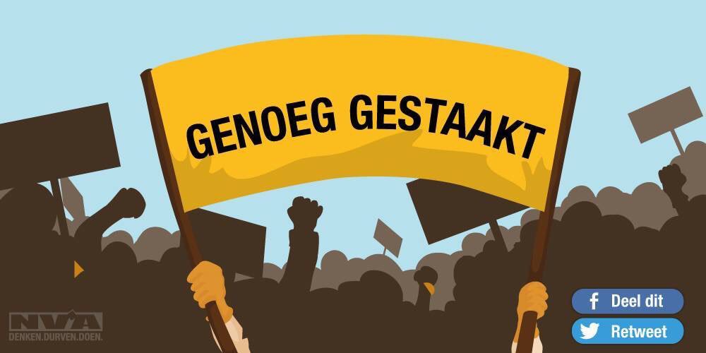 Retweet als je de stakingen ook beu bent #genoeggestaakt