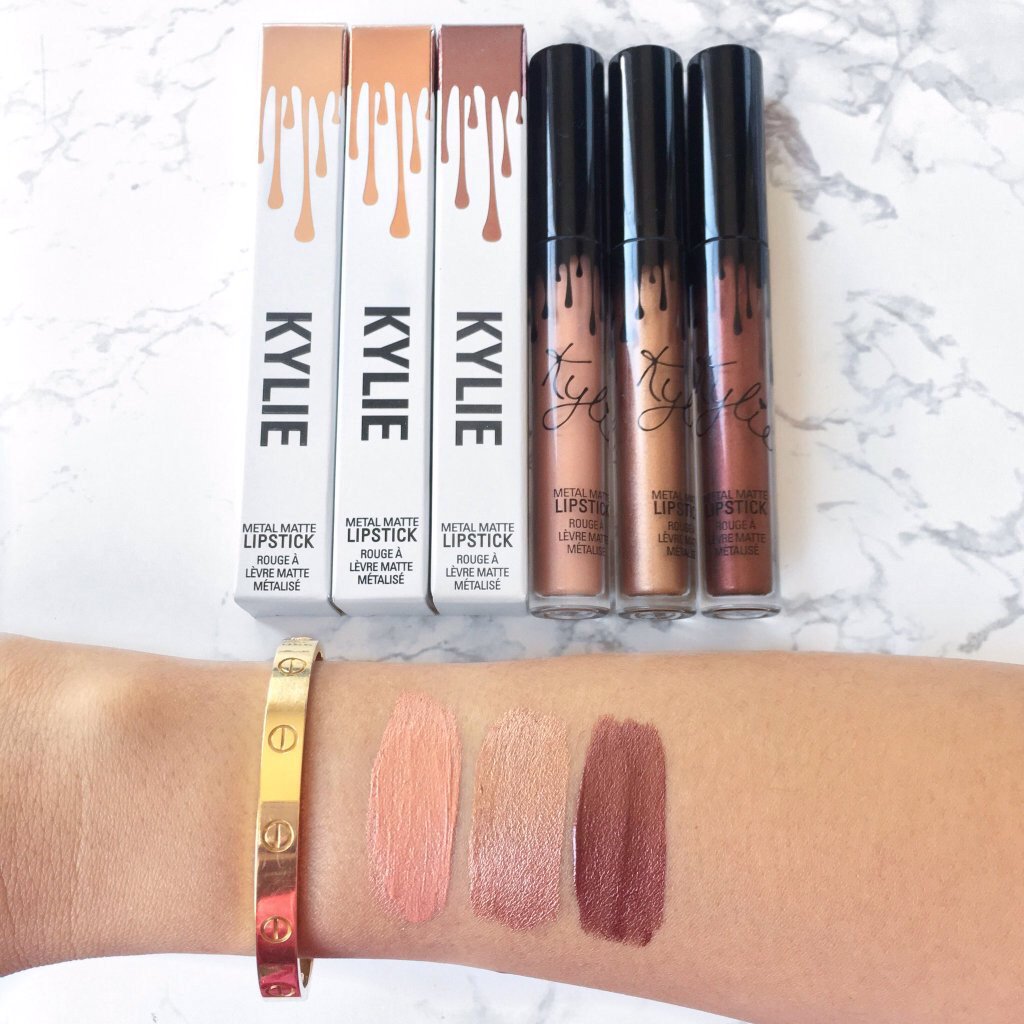 thatsheart_'s tweet photo. Finally got my hands on kylie's metal matte lipsticks 😍 https://t.co/uQF7F5aTtN