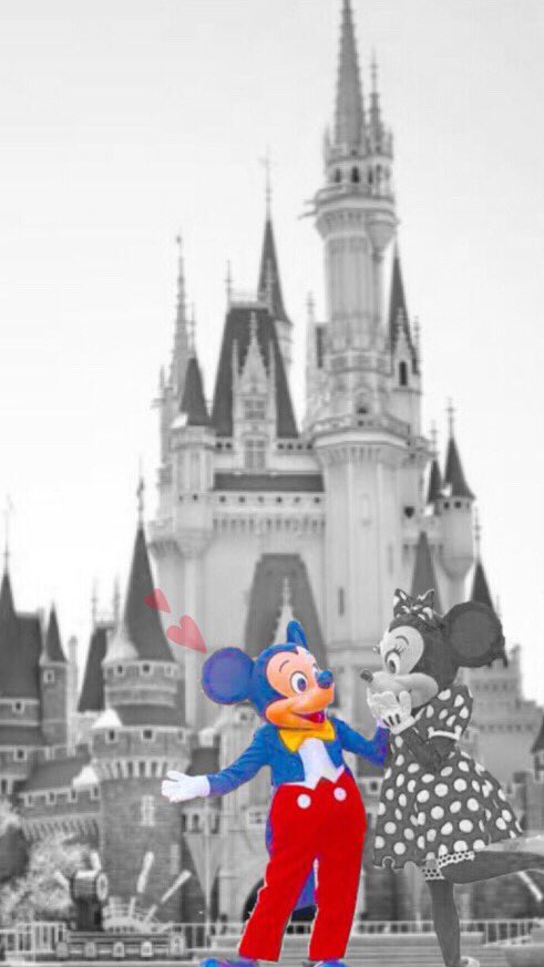 ミッキーミニーロック画面🏰💕 (((ペア画あり💓 7RTありがとうござい