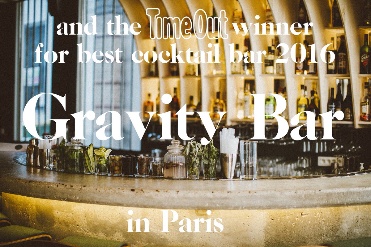 Spirit__hunters's tweet photo. Best cocktail bar 🍹 Welcome to the Gravity Bar!
#TimeOutBarAwards #cocktails #Parisbars https://t.co/gzJiInllIX