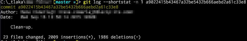 jl0gar's tweet photo. sure that's just a tiny itsy bitsy lil' clean-up... #git #commitmessage #fail https://t.co/1XdLjXenOm