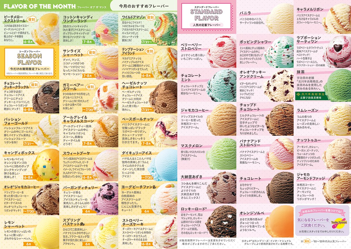 サーティーワン新作 コットンキャンディワンダーランド のビジュアルが可愛いと話題に 早く食べたい トリプルで注文したい Togetter