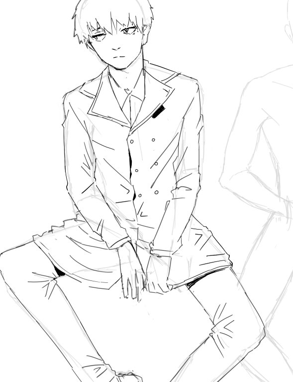 lineart is probably my least fave thing to do but meeeh urie cookie 