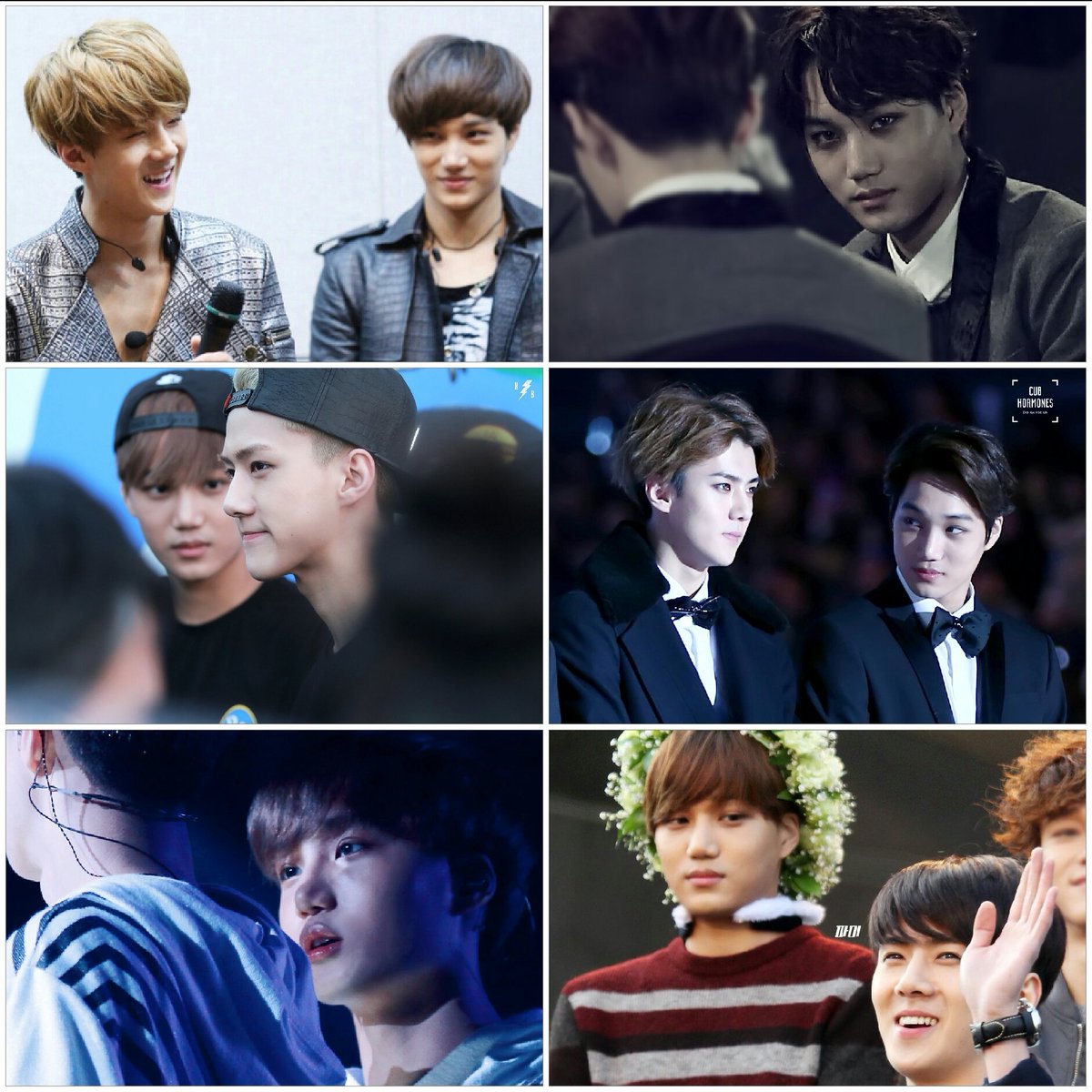 🐻นินิว❤️ไคฮุน🐱 รอคอน EXO 6 tweet media
