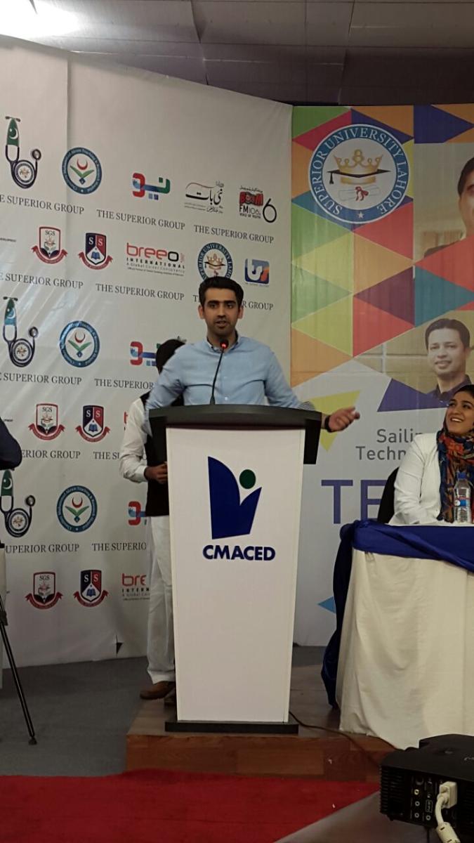 Tunepkofficial's tweet photo. CEO of #tunepk @arslancb sharing his success story at #superiorTechForum16 https://t.co/w1vB2S3qTc