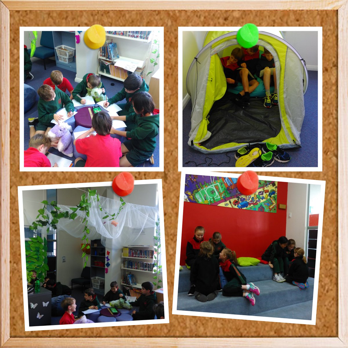 Rethinking #learningspaces in our classroom. Great productivity in the tent today! #studentchoice #learning