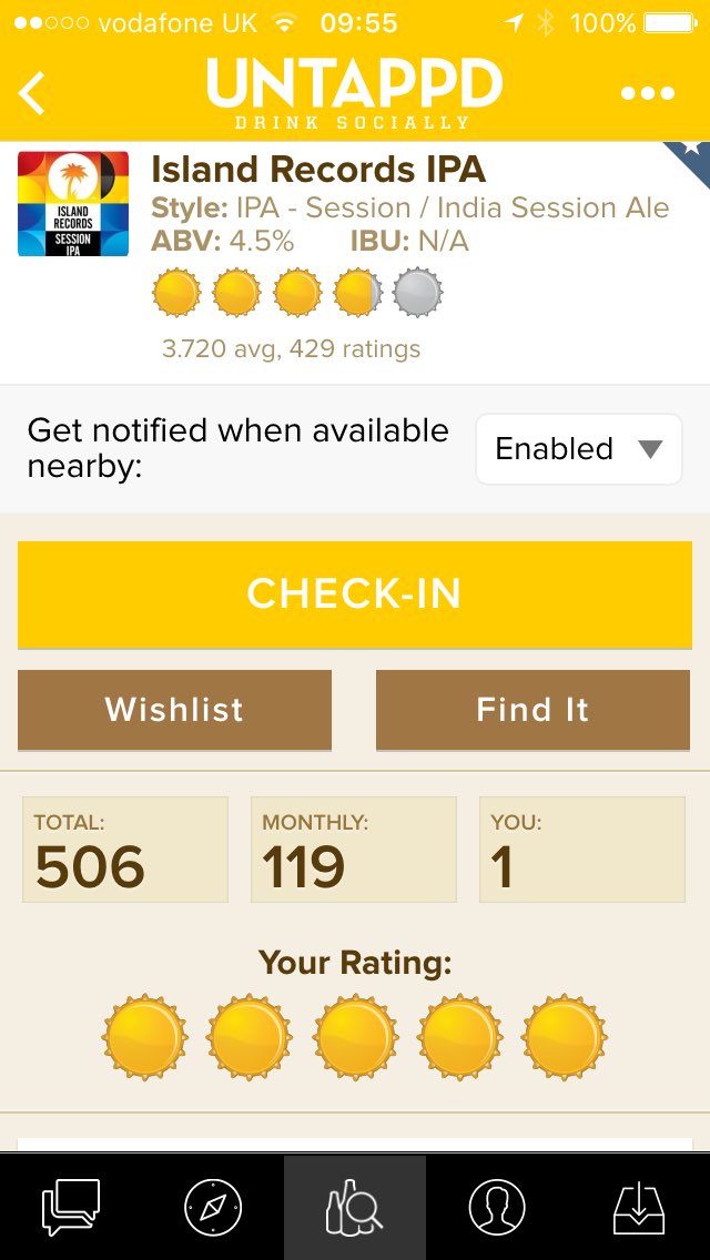 irsipa's tweet photo. @SoundwavesBrew @TwoTribesTaste Over 500 reviews on @untappd for #Irsipa just under 4/5 average #craftbeer 🌴🍻🌴 https://t.co/xRIn1uEGOI