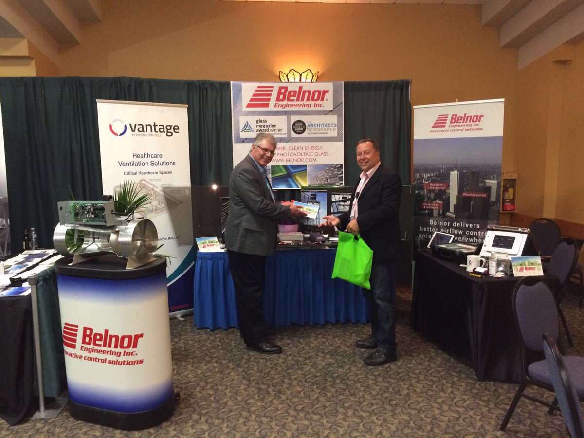 BelnorEngInc's tweet photo. Had a great Day 1 @CHES_SCISS's #Ontario #conference & #tradeshow! #hospital #green #construction #sustainability https://t.co/d7W68NlW6U