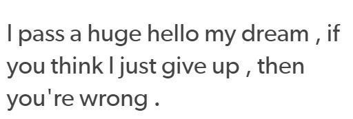 toothdevil4's tweet image. Передаю огромный  привет своей мечте, если ты думаешь, что я просто так сдамся, то ты ошибаешься.