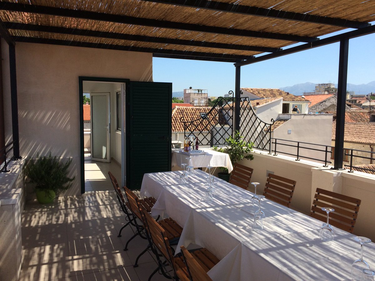 SplitHotel's tweet image. #cookingclassesinsplitcroatia, this is the view on the #privateterrace where the magic #cookingclasses happens