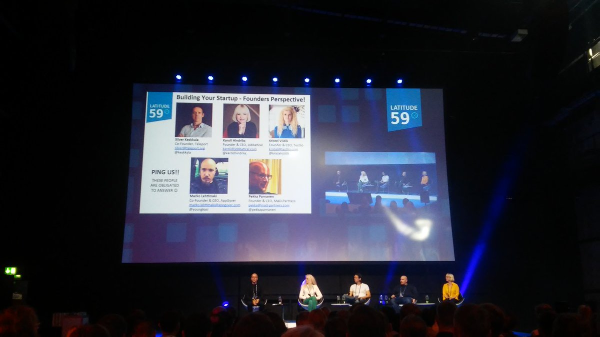 Great to hear the different stories and reasons why and how those 4 startups got founded! #latitude59