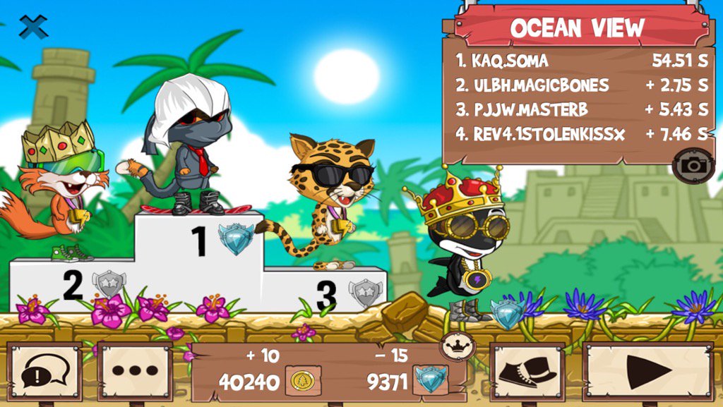 1stolenkissx's tweet photo. Having a blast! Finally got to play you! So embarrassed :( @ #funrun2 #SoMa #MagicBones #MasterB https://t.co/sFjk3yOR2T