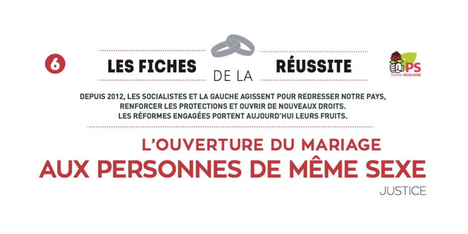 Socialistes22's tweet image. Le mariage pour tous, c&apos;est la gauche  #1jour1reussite #duprogresenplus