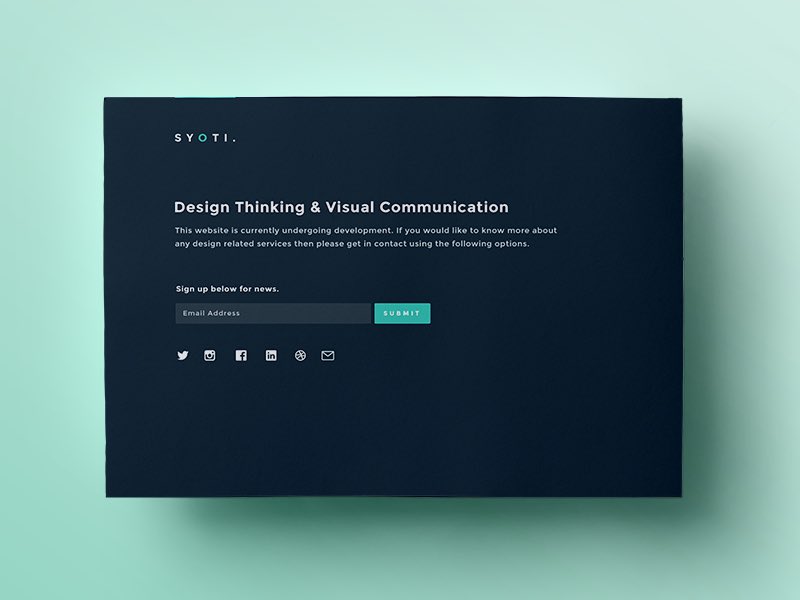 Syoti_Design's tweet image. Landing page for syoti.co.uk
 
#webdesign #freelance #digitalnomad #graphicdesign #uxdesign #uidesign