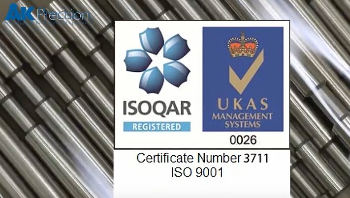 AK Precision are ISO 9001:2000 quality management approved for quality machined &amp; finished components #ukmfg