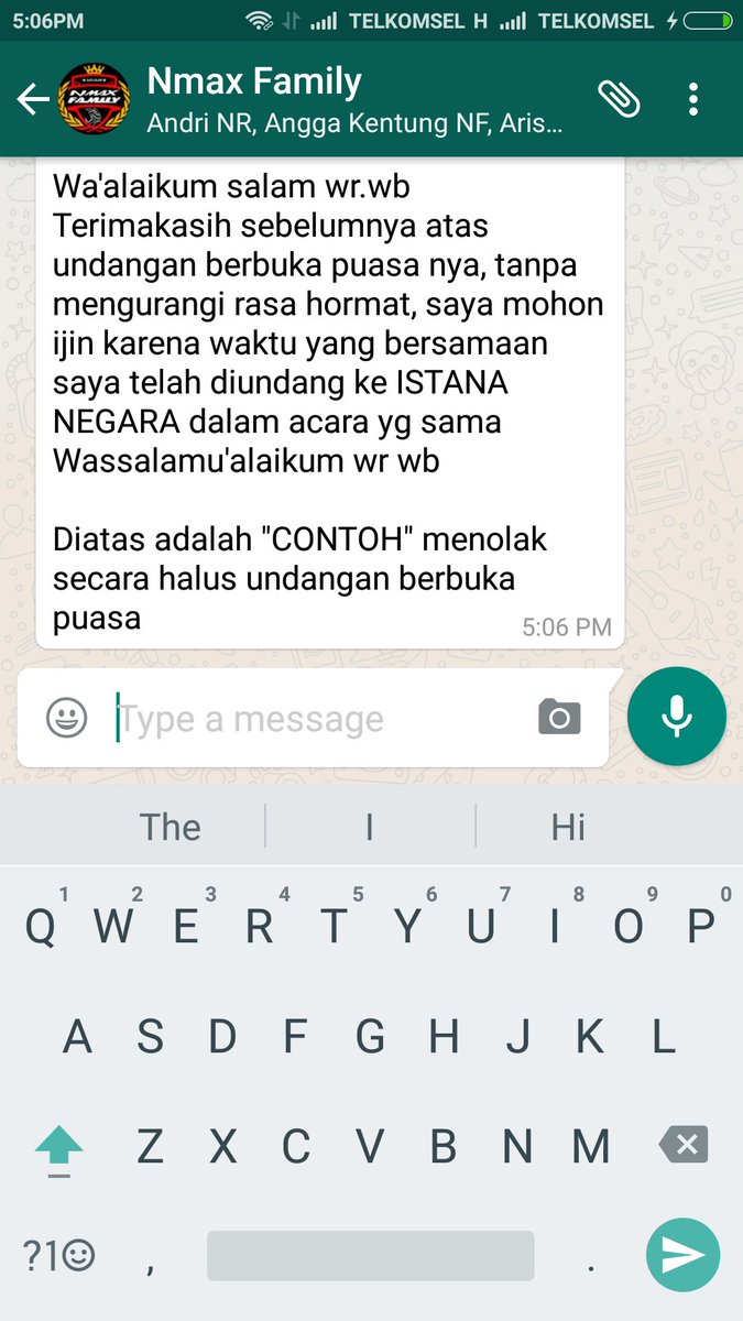 Orang Baik Auf Twitter Yg Di Grup Wa Pada Dapet Contoh