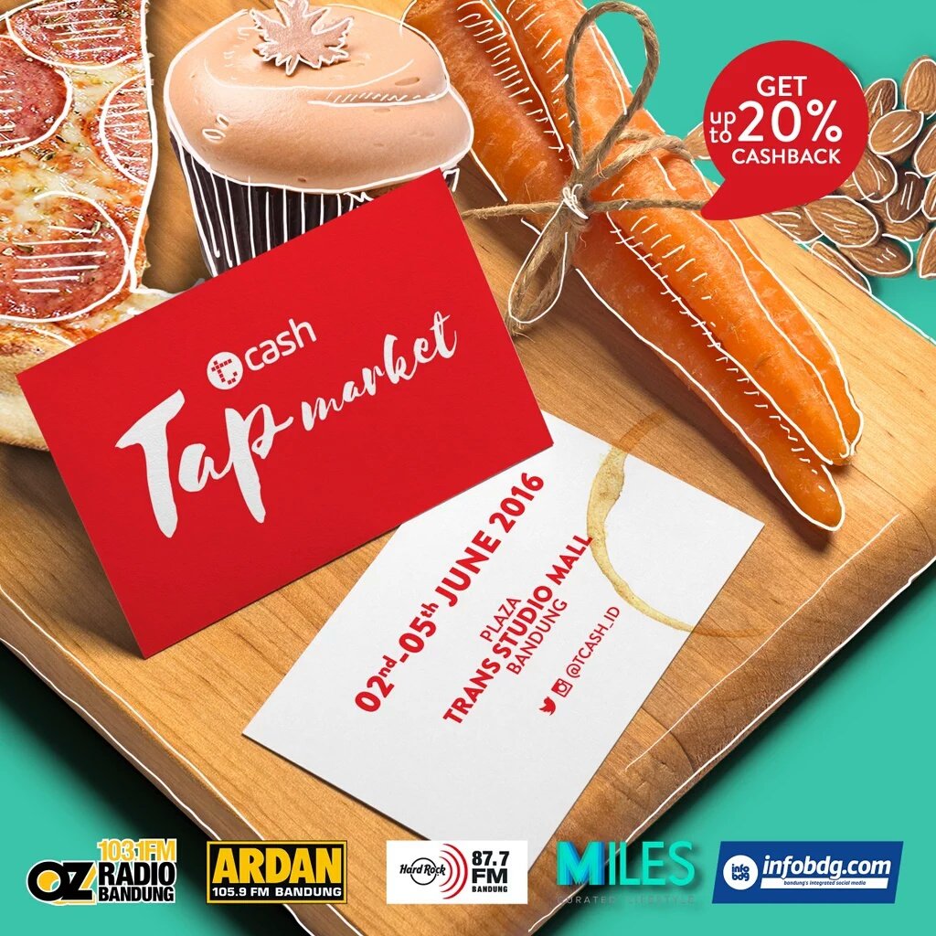 Don't miss #TAPMarket 2nd-5th June 
at Plaza TSM Bandung! <a href="/TCASH_ID/">TCASH Indonesia</a> #BDGhappenings