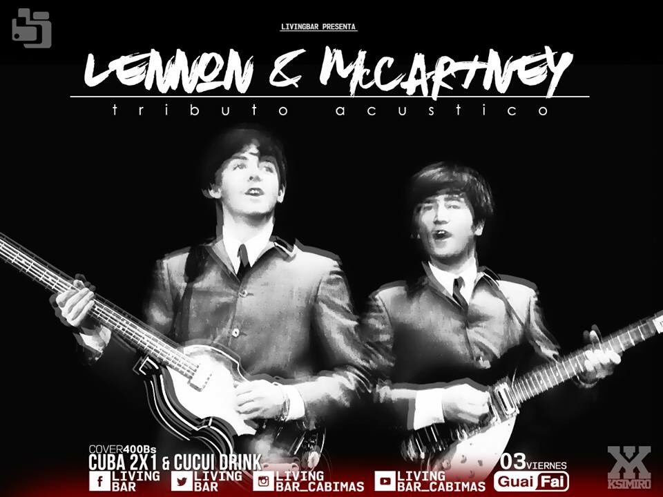 LivingBar's tweet image. Este viernes @LesterNavaMusic y @axlvandertrut presentaran su Tributo Acustico "Lennon/McCartney" en @LivingBar
