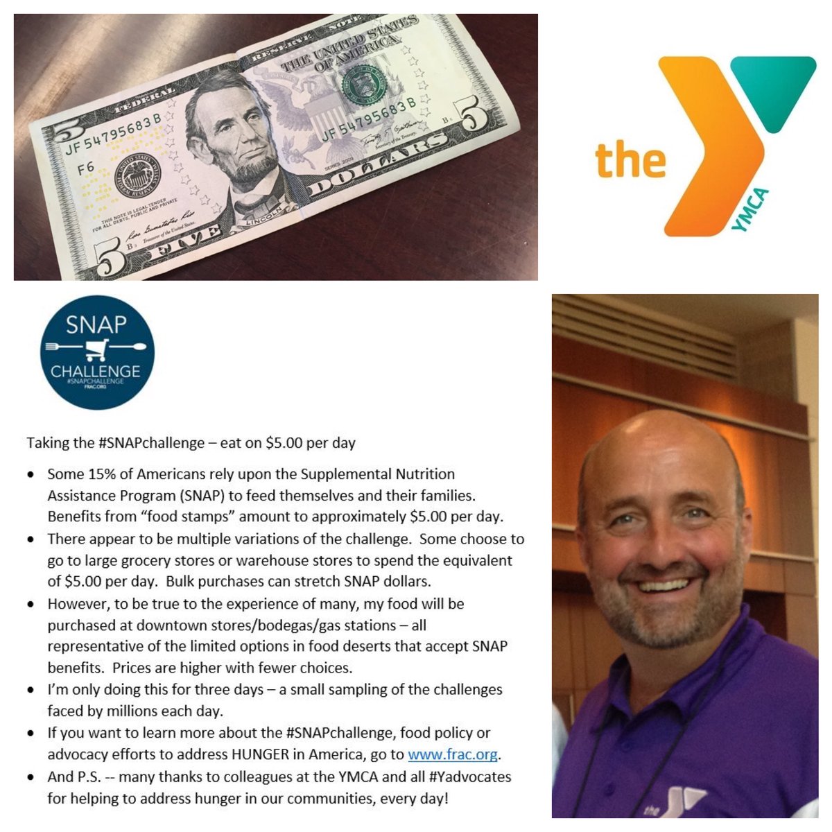 NealDenton's tweet image. I&apos;m hungry.15% of Americans rely on $5 of food stamps to eat every day. Take the #SNAPchallenge with me #Yadvocates