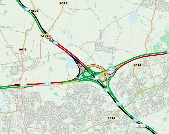 cheshirepolice's tweet image. #M6: Lane closures currently in place on the M6 (Nth &amp;amp; Sthbound) btwn junctions 21a &amp;amp; 22 following earlier incident