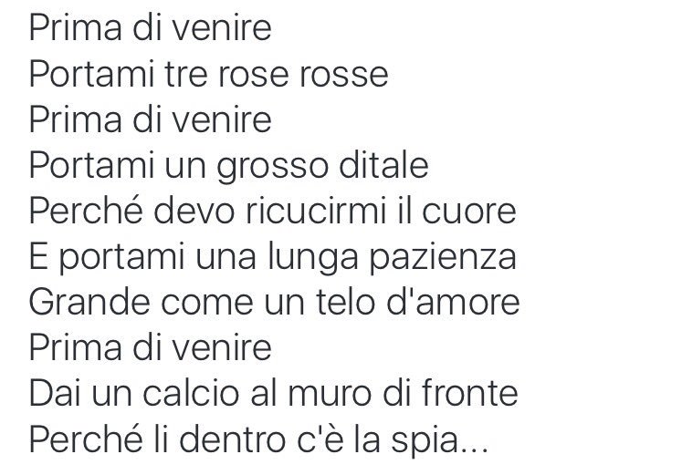 Ciciotta's tweet photo. "#primadi venire
Portami un grosso ditale
Perché devo ricucirmi il cuore..." #leLocPrep @AvverbiAmente #AldaMerini https://t.co/mYfudcCz0p