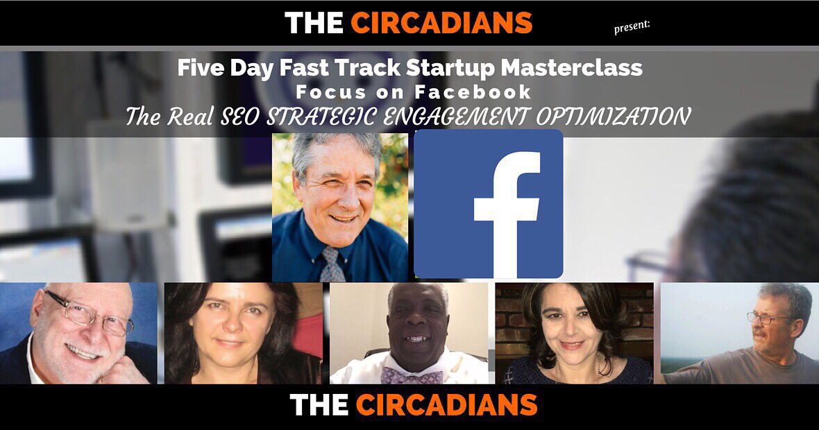 TheCircadians's tweet photo. Day 2 Focus on Facebook masterclass. No replays. Watch live today 10am EST https://t.co/JsP8Z34FuD 
#livestreaming https://t.co/jmQ47UE7Ug