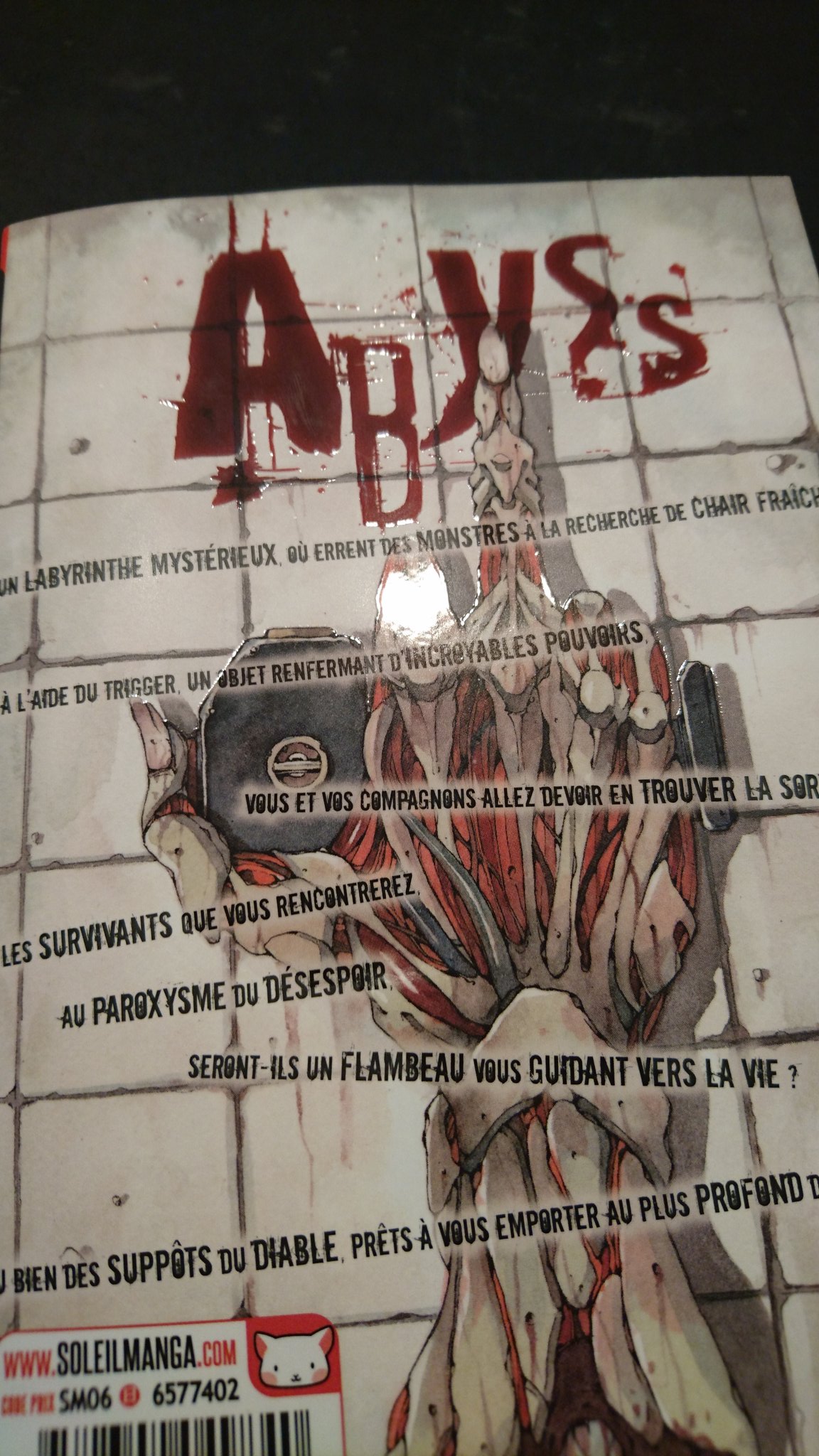 長田龍伯 漫画家 フランス語版のアビスの二巻が家に届いてました フランス版は表紙にすごいお金かかっててかっこいい です タイトルとかがテラテラして立体なんすよ かっこいいですね T Co Oeqb86vmsl Twitter