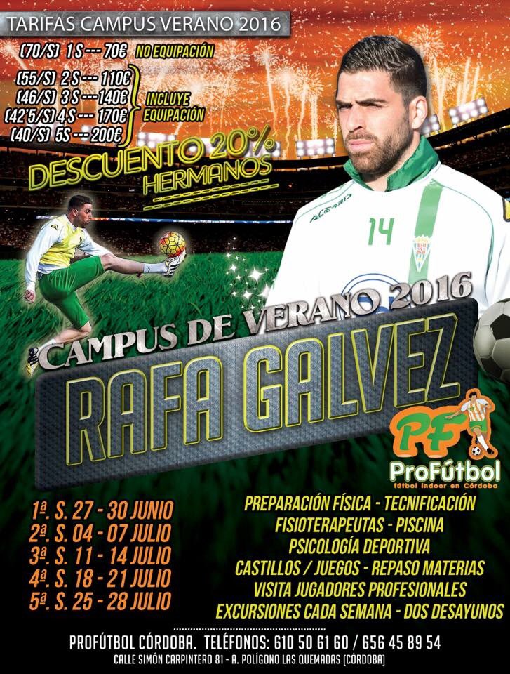 franhabas's tweet photo. Más que recomendable. No te pierdas el Campus de verano de @RafaGalvez10 en @ProFutbolCO. Excelentes profesionales. https://t.co/5dm6HTDiJk