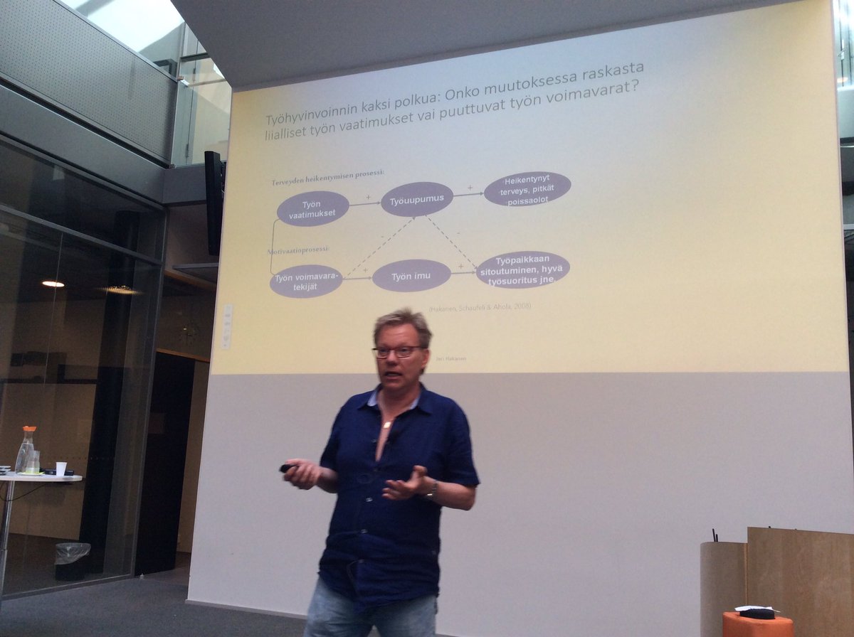 Jari Hakanen: Kestämme paljon kuormitusta, jos voimavarat ja motivaatio ok <a href="/tyoterveys/">Työterveyslaitos</a> <a href="/helsinkiuni/">University of Helsinki</a> <a href="/Minervatori/">Minerva-tori</a>