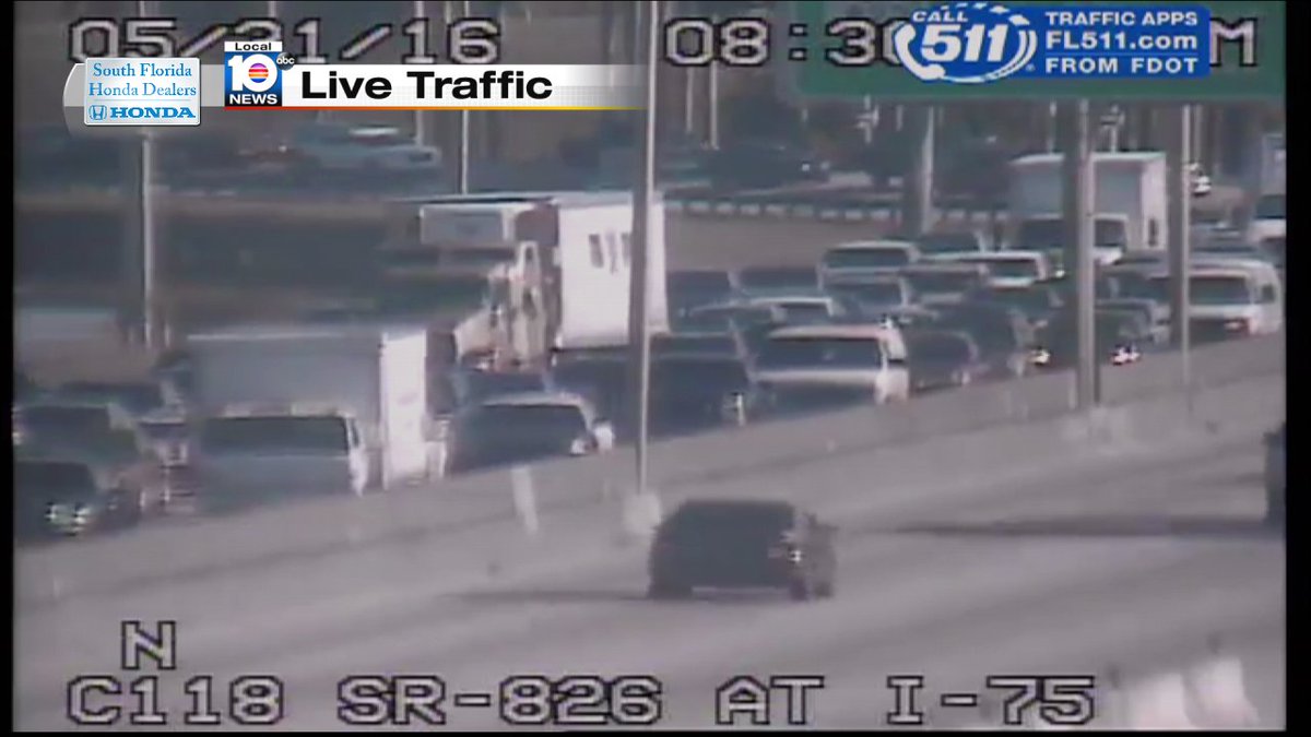 Crash on SR-826 SB at I-75 #MIAMI #TRAFFIC https://t.co/IW6b1pVHHx