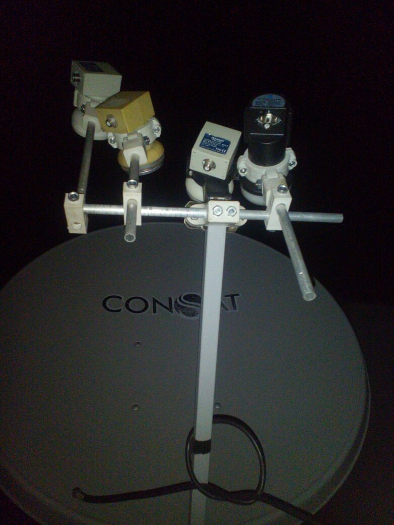 Multiple lnb holder for starsat and 9.0E plus all in one cccam for starsat,9.0E.13E and 30W pakogist.com/multiple-lnb-h…