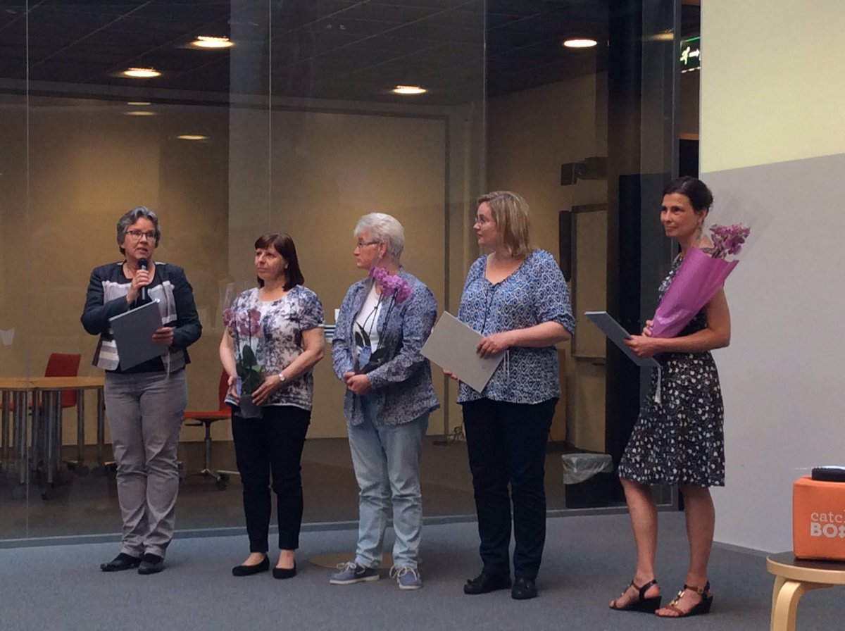 Grattis, alla pristagare i dag @HYAvoin <a href="/oklhelsinki/">Opettajankoulutus</a> Social- och kommunal högskolan <a href="/helsinkiuni/">University of Helsinki</a> <a href="/Minervatori/">Minerva-tori</a>