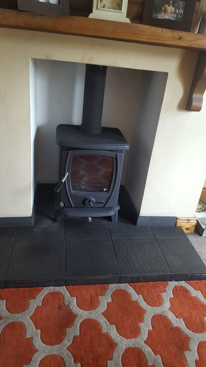 lamontfireplace's tweet photo. A Stanley Aoife stove installed last week https://t.co/fbcS73lE6c