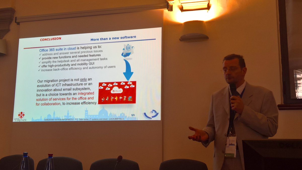 <a href="/comunefi/">Comune di Firenze</a> on why &amp; how they adopted <a href="/Office365/">Office 365</a> for their #moderworkplace #mceflorence2016 <a href="/chiaram/">Chiara Mizzi</a> <a href="/chiararo/">Chiara Ronchetti</a>