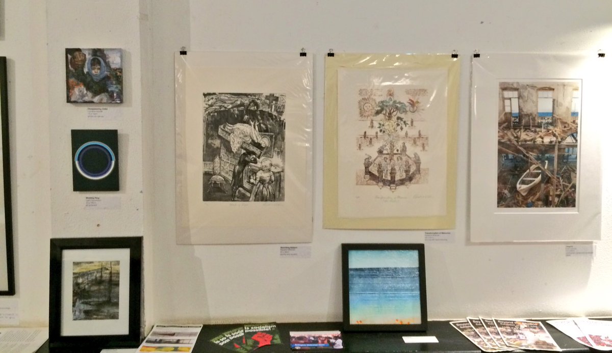juliecaves's tweet photo. 'Breaking Borders 2' auction &amp; exhibition @roseandcrownpub benefitting Calais refugees https://t.co/Lsva7XJXMw #BB2 https://t.co/5PoNUNrjNg