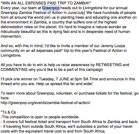 Jeremy Loops tweet media