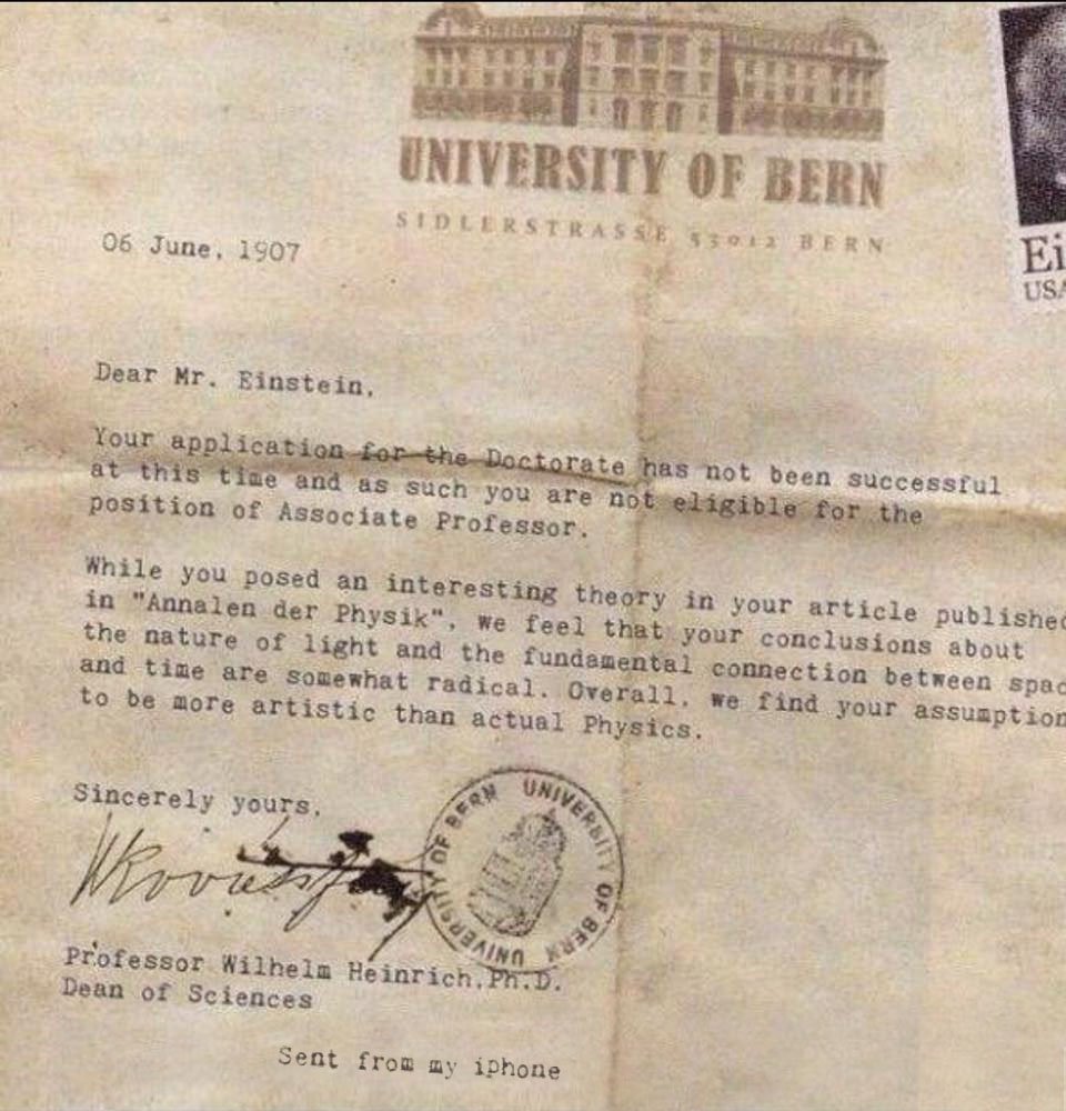cristobalcobo's tweet photo. Dear Mr. Einstein, You are not eligible for the position v @icalzada (keep this for your futures rejections) #STEAM https://t.co/jMmrSmAJyS