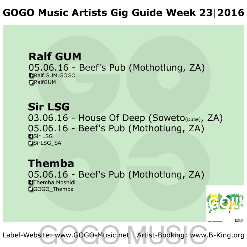 B_King_Booking's tweet photo. This is were you can catch @RalfGUM @SirLSG_SA @Gogo_Themba this week #MusicIsLife Bookings https://t.co/L6Hz91YCwO https://t.co/KdkTFnvzfp