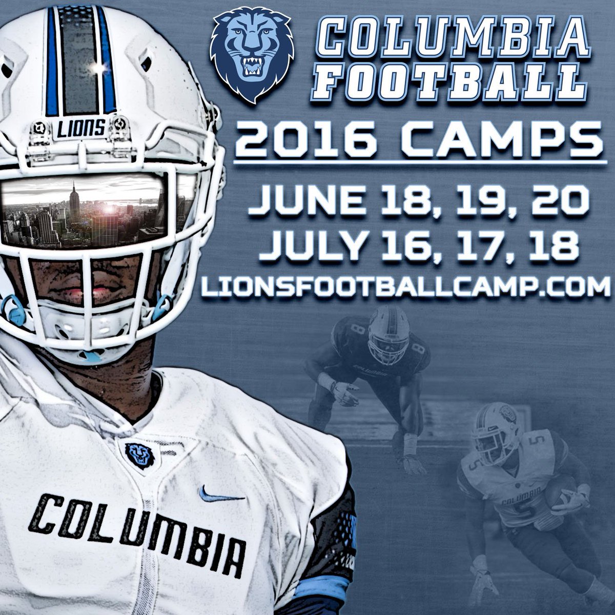 CULionsFB's tweet photo. 6 opportunities to earn a spot. Be a part of something special. Sign up at https://t.co/JEG2CfhOwK.  #JoinTheHunt17 https://t.co/Mal0Ugo8nT