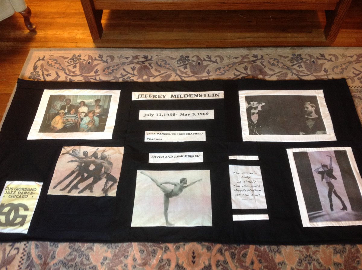 Jeffrey Mildenstein's AIDS Quilt square heading to <a href="/CenteronHalsted/">Center on Halsted</a>.(1956-1989) remembered with love and respect.