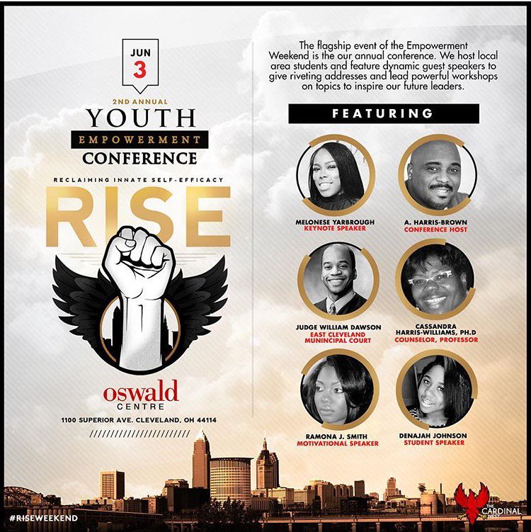 SocialSociety__'s tweet photo. Friday, June 3 make sure you attend The Youth Empowerment Conference Powered by @TheCardinalNest #RiseWeekend https://t.co/wEp3GMz0Ff