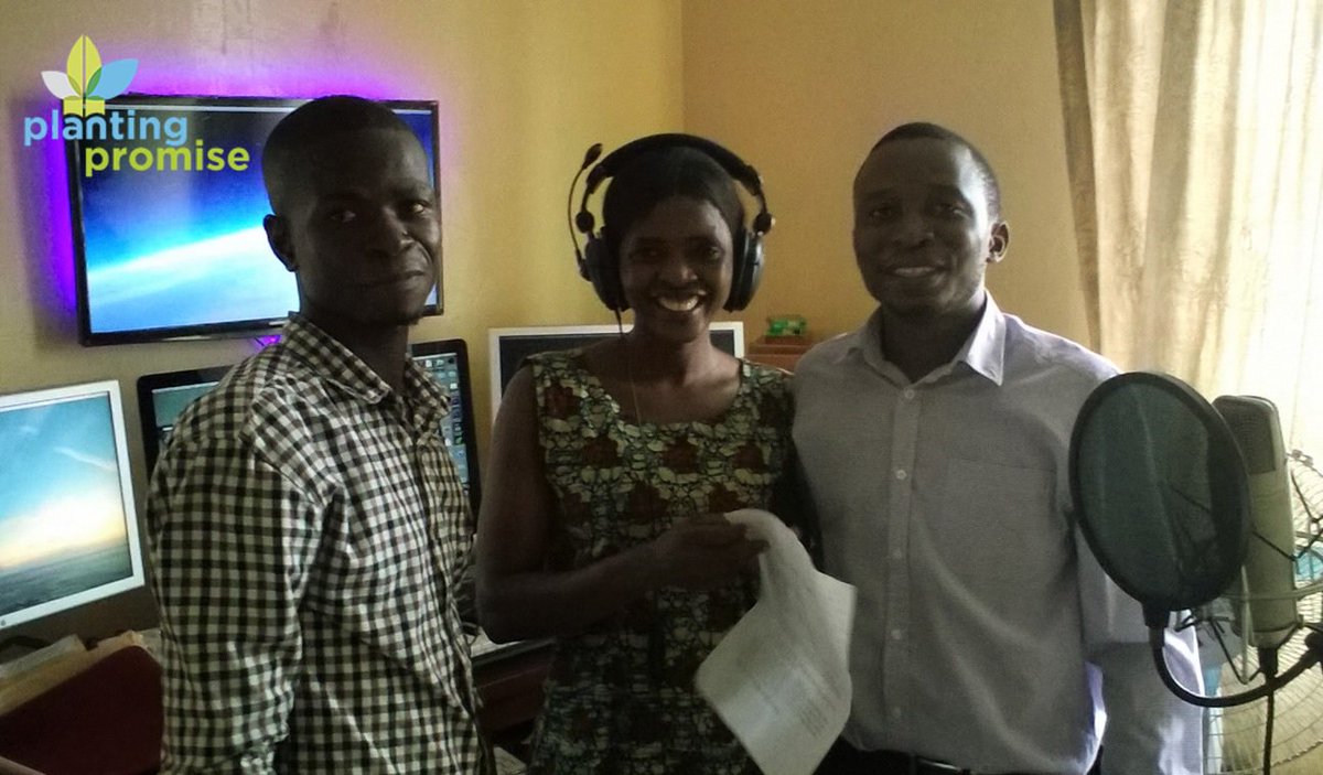 PlantingPromise's tweet image. Two @PlantingPromise employees at @WeOwnTV pre-recording the new Welbodi Gari jingle! Thank you @BarmmyBoy!