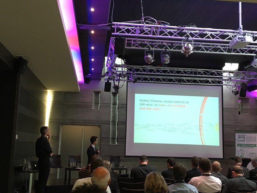 houseofcyber_lu's tweet photo. Raphael Taban and Hervé Roussel about #owasp appsensor profect #CLUSIL https://t.co/Lm1bAC9dtF
